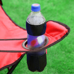 Portable 4-Seat Camping Folding Chair with Cooler