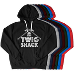 The Twig Shack Premium Pullover Hoodie (white logo)