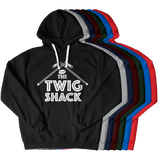 The Twig Shack Premium Pullover Hoodie (white logo)