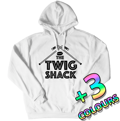 The Twig Shack Premium Pullover Hoodie (black logo)