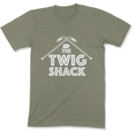 The Twig Shack Premium T-Shirt (white logo)
