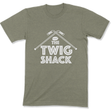 The Twig Shack Premium T-Shirt (white logo)