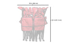 Portable 4-Seat Camping Folding Chair with Cooler