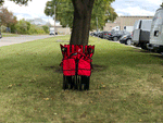 Portable 4-Seat Camping Folding Chair with Cooler