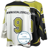 Home and Away Custom Double Sided Sublimated Jersey (White/Green & Black/Green)